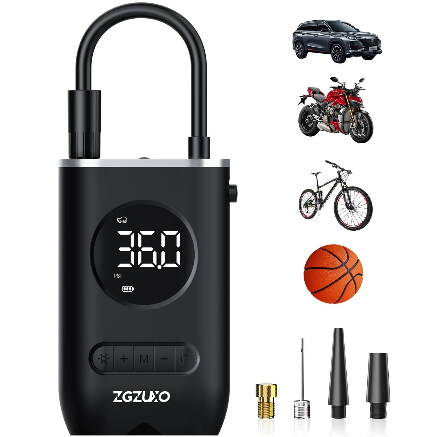 Tire Inflator Portable Air Compressor - 150PSI Cordless Air Pump for Car Tire...